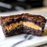 Peanut Butter Stuffed Brownies