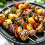 Pineapple-Basil Chicken Skewers