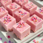Pink lemonade fudge