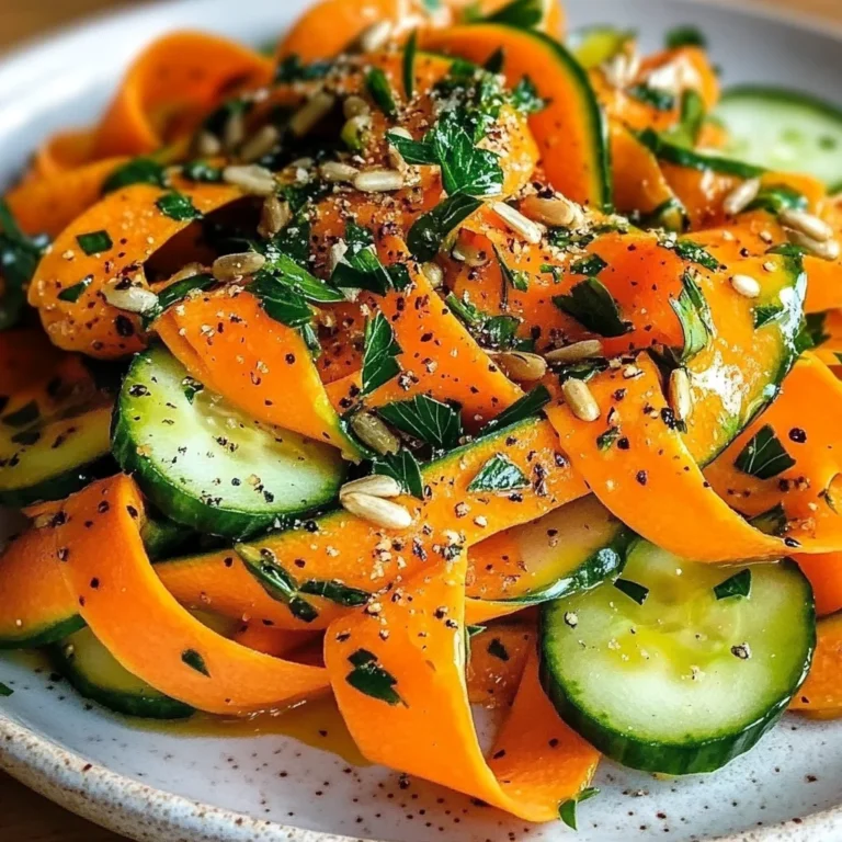 Raw Carrot Ribbon Salad