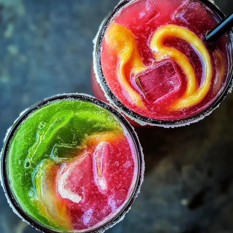 Sangria Swirled Frozen Margaritas