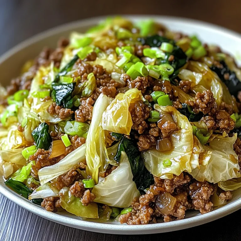Savory Chinese Ground Beef and Cabbage Stir-Fry in 30 Minutes