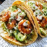 Spicy Shrimp Tacos with Garlic Cilantro Lime Slaw