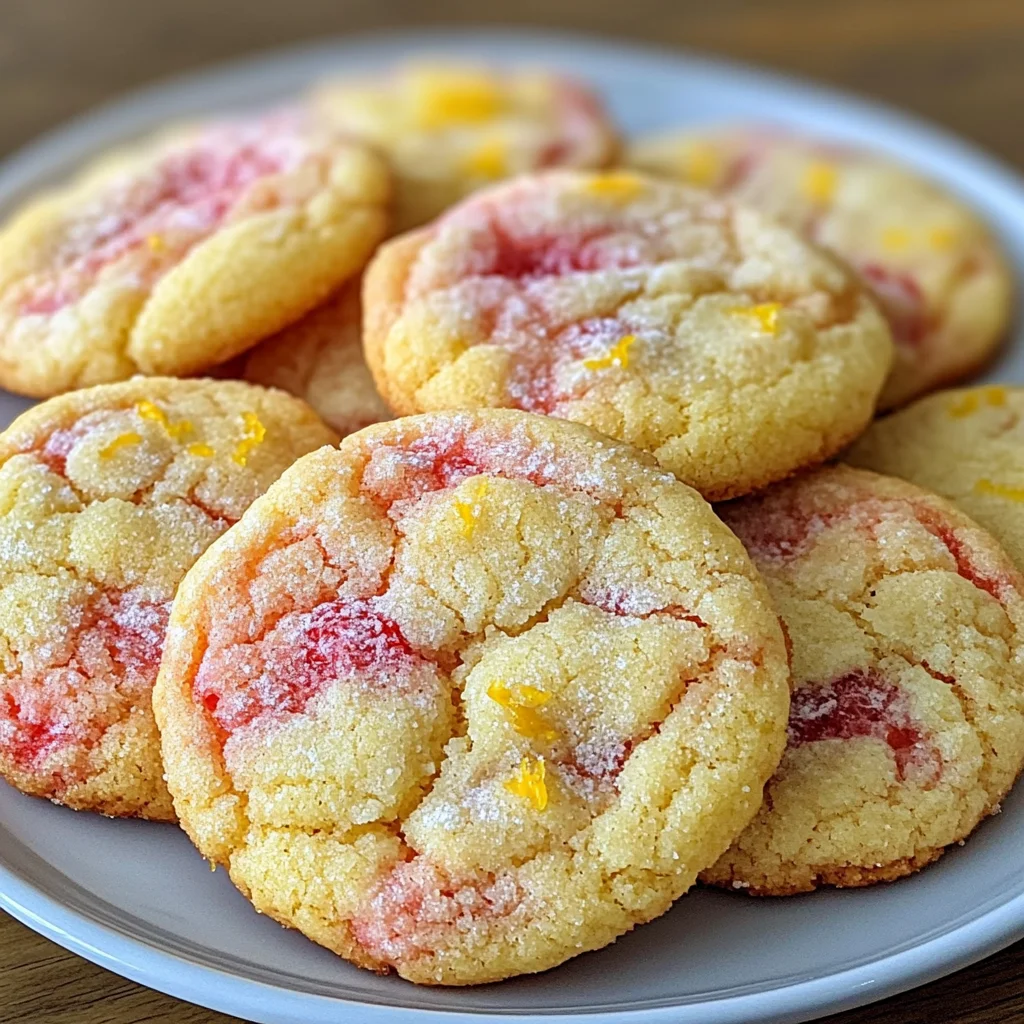 Strawberry Lemonade Cookies