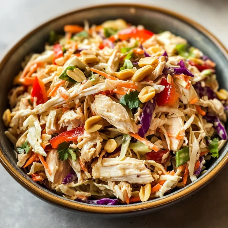 Thai Chicken Salad with Peanut Dressing