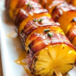 Turkey Bacon Wrapped Pineapple