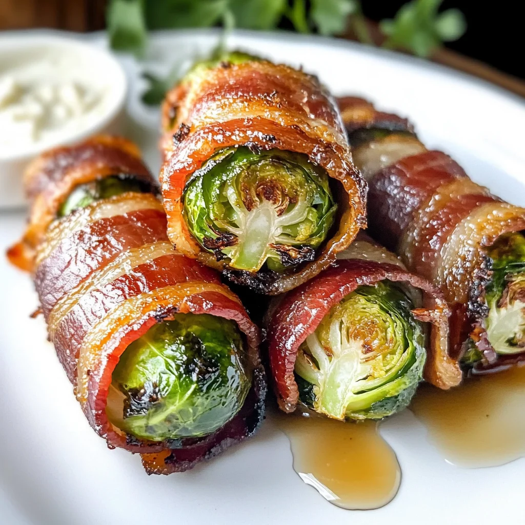 Turkey Turkey Bacon Wrapped Brussel Sprouts