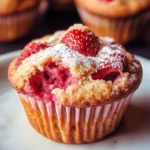 Vegan Double Strawberry Muffins