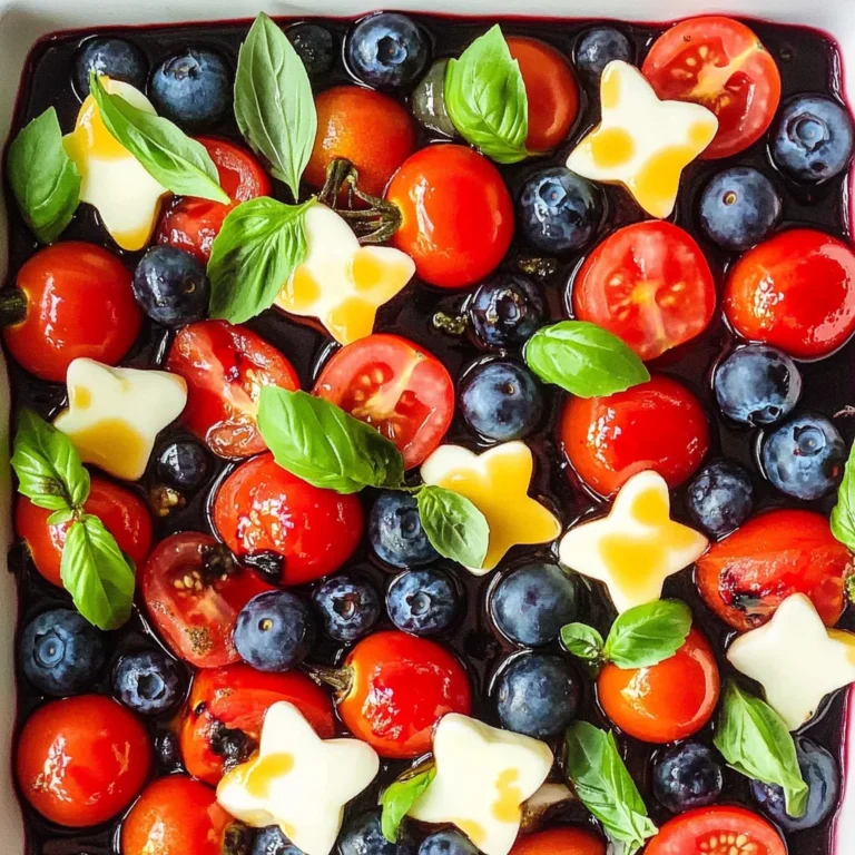 4th of July Salad - The Berry Caprese Salad