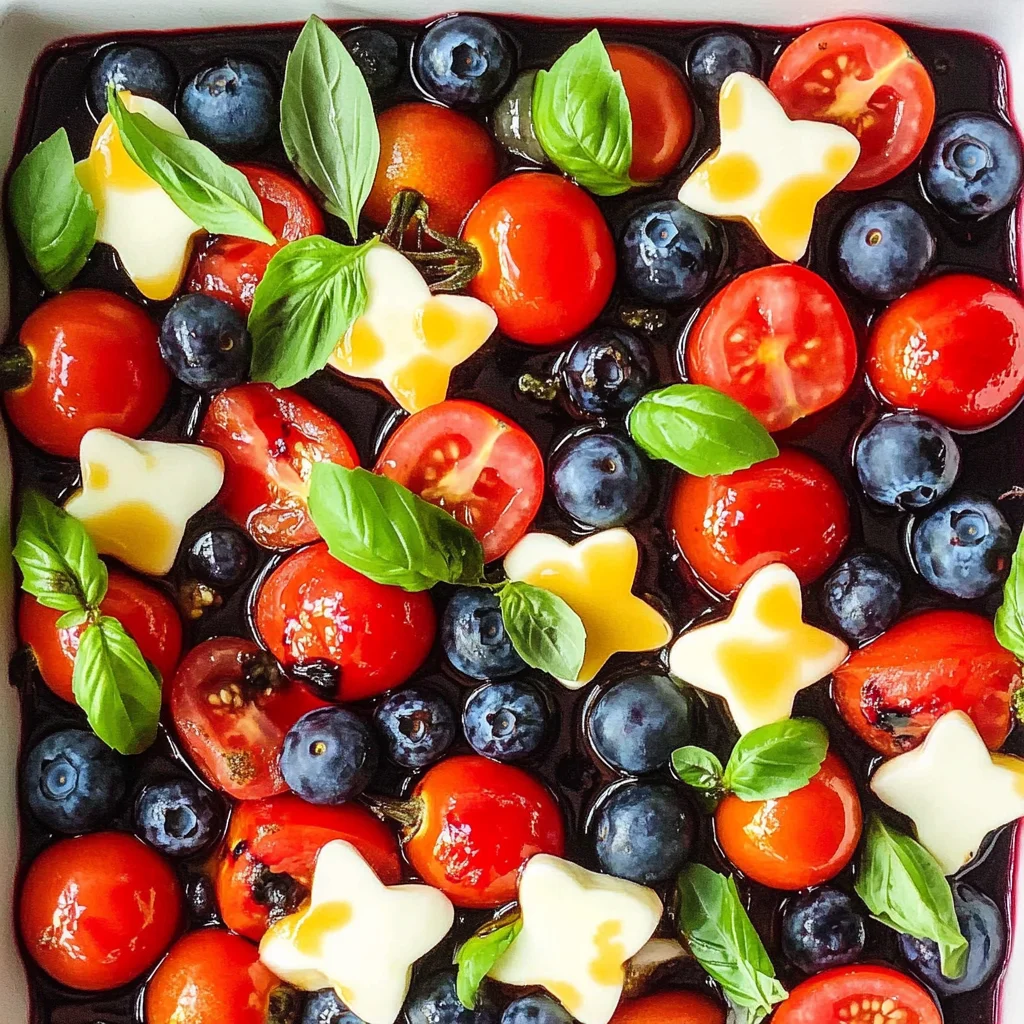 4th of July Salad - The Berry Caprese Salad