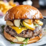 Apple Mustard beef Burgers