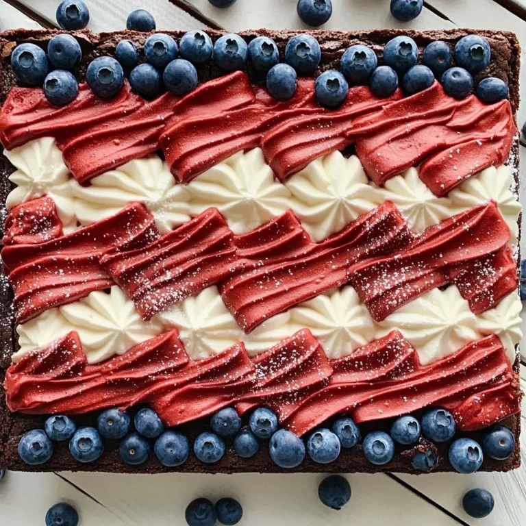 Flag Brownies