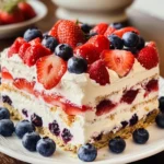 Patriotic Berry Icebox Cake