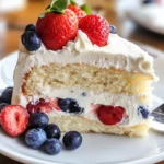 Red, White, and Blue Cake